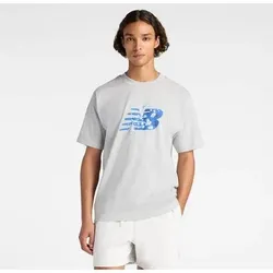NEW BALANCE Herren Shirt Bubble T-Shirt, Größe M in Weiß 61286