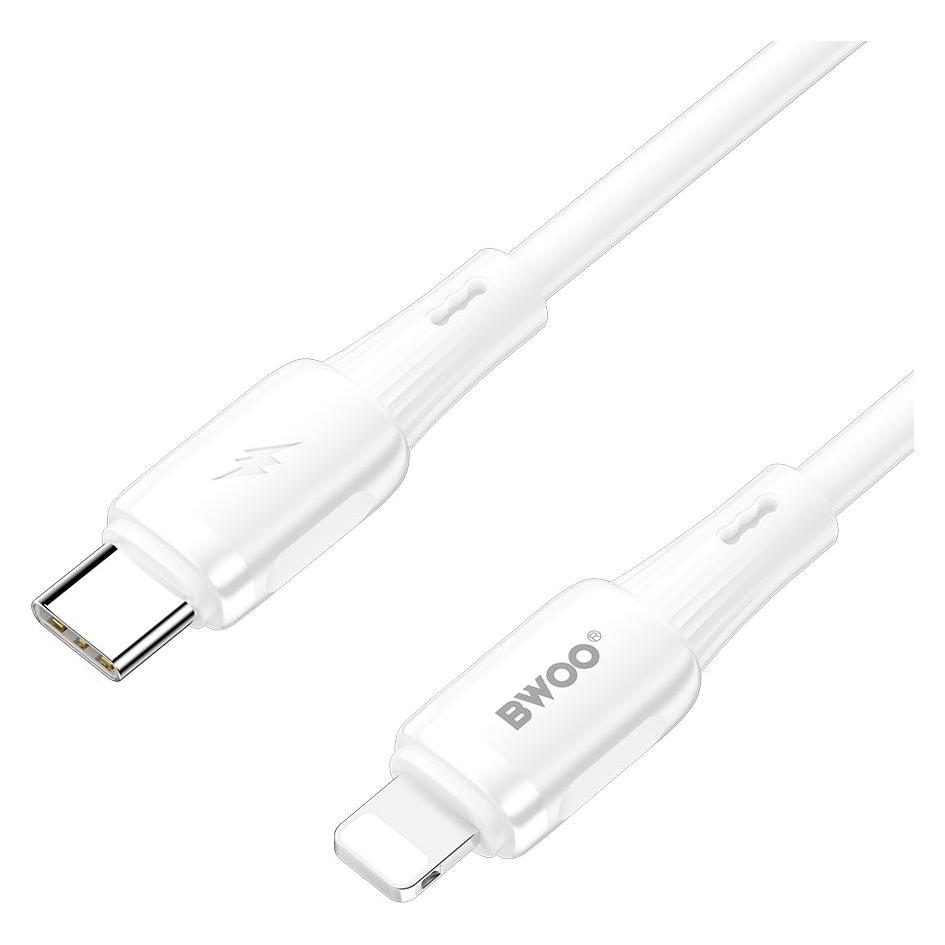 Bwoo silicone cable X329CC 65W USB-C 1m white (1 m, 65 W) (64799709)