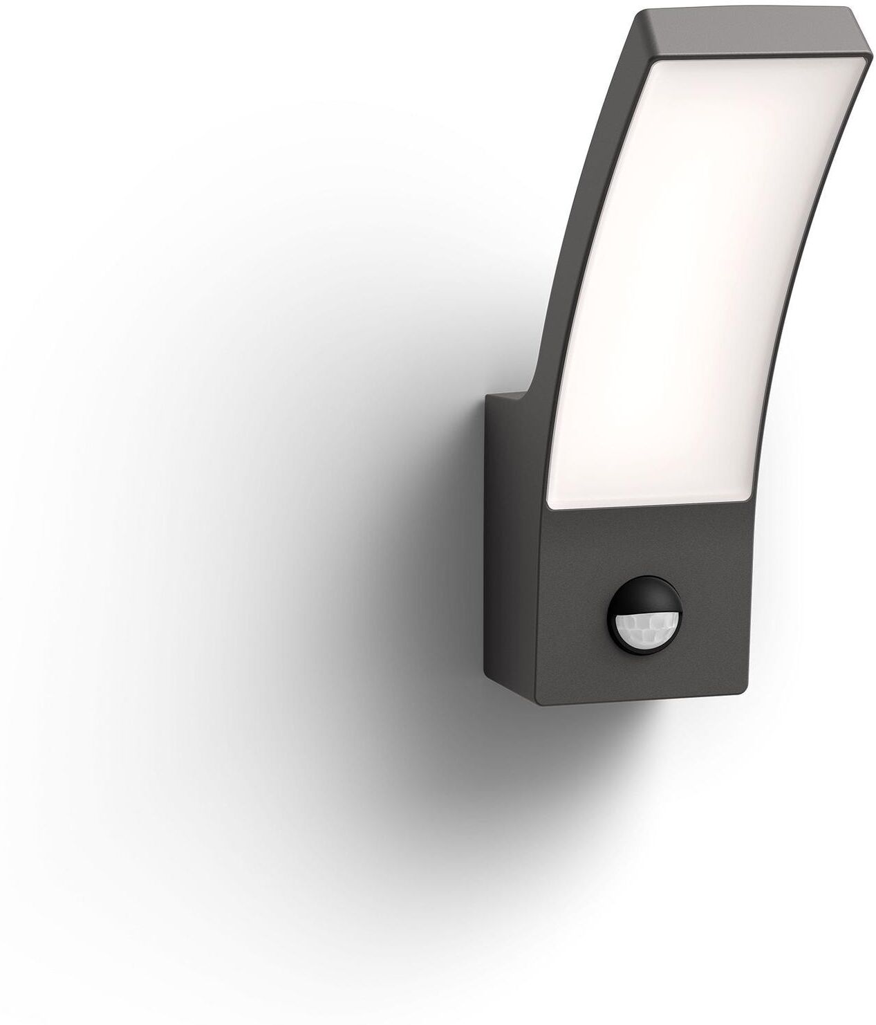 Wandleuchte PHILIPS "Philips Aussenwandleuchte Splay", grau, 1, Leuchten, Wandleuchte grau 1