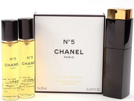 Chanel N  5 Eau De Toilette Saco Vaporizer 3X20ml- 60 ml