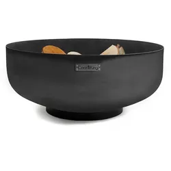 CookKing Stahl Feuerschale Palermo XXL | Schwarz | Ø 80x35 cm - Schwarz