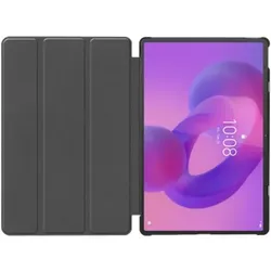 Just in Case Smart Tri-Fold Hülle Schwarz Lenovo Idea Tab Pro (Lenovo Idea Tab Pro), Tablet Hülle, Schwarz