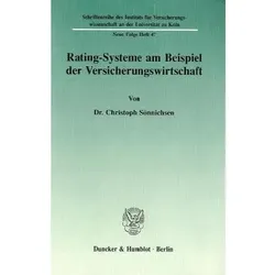 Rating-Systeme am Beispiel der Versicherungswirtschaft., Fachbücher von Christoph Sönnichsen