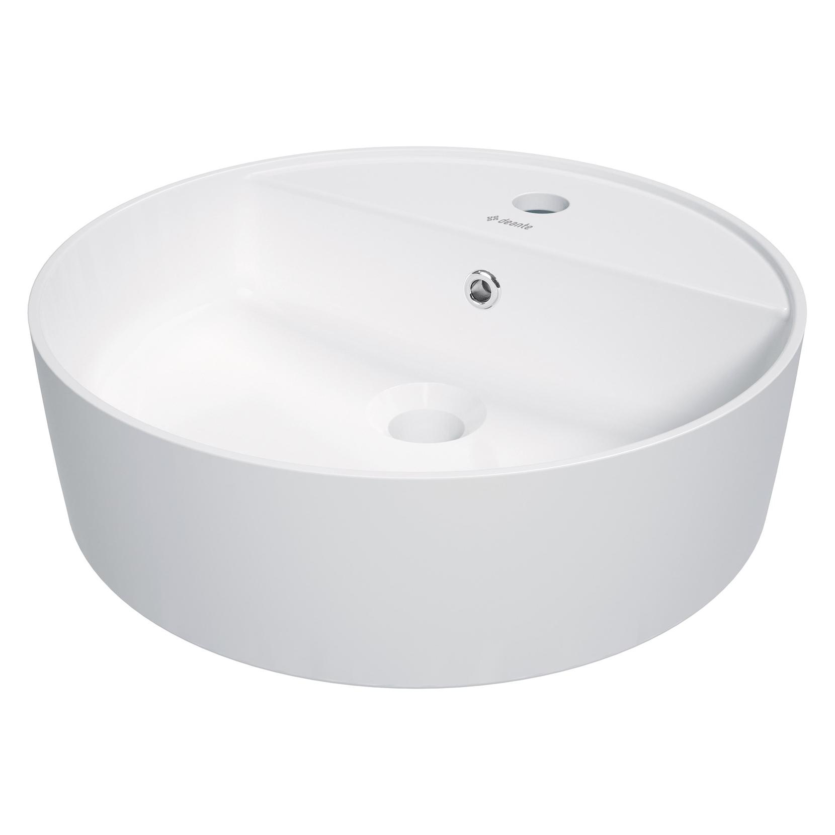 Deante Umywalka Umywalka ceramiczna nablatowa z miejscem na baterię (CGR_AU4B)