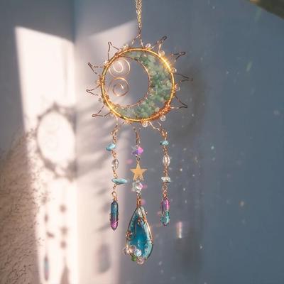 Uplifted Finds Crystal Butterfly Suncatcher Wind Chime   Hanging Prism Window Pendant 5