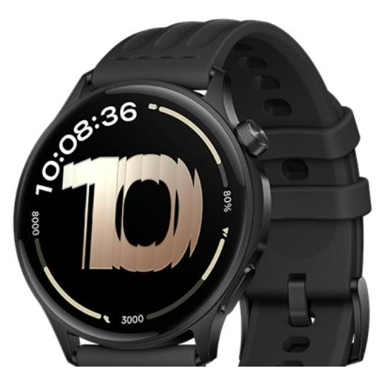 OnePlus Watch Lite Smartwatch, Black Steel (45 mm, ohne SIM) (5491100522)