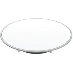 Geberit d90 Duschwannen-Ablaufdeckel 150266KJ1 Platte weiß/matt, Ring mattverchromt, Sperrwasserhöhe 30/50mm