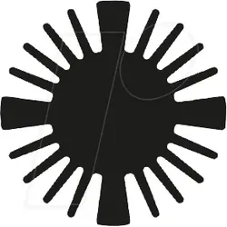 SK 618 10 SA - LED Kühlkörperdisc Ø 45 x 10 mm