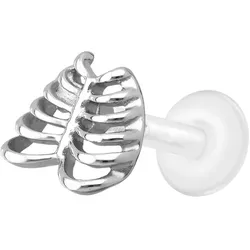 PTFE Labret mit Innengewinde + Titan-Aufsatz SKELETT TORSO