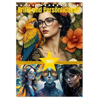 Brille und Persönlichkeit (Tischkalender 2027 DIN A5 hoch), CALVENDO Monatskalender