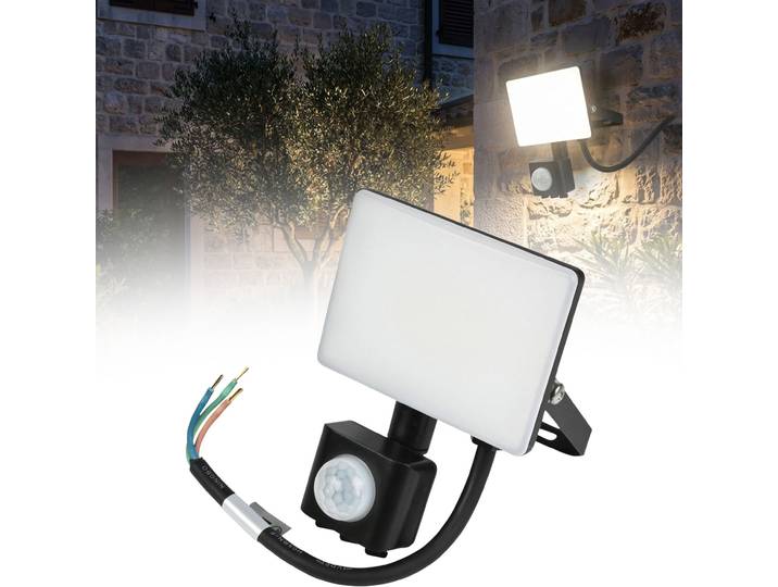 LED-Strahler, ultra-flach, Hofleuchte, IP44, 10W
