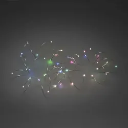 Konstsmide Weihnachtsbeleuchtung  Micro LED Lichterkette RGB-Farbwechsel