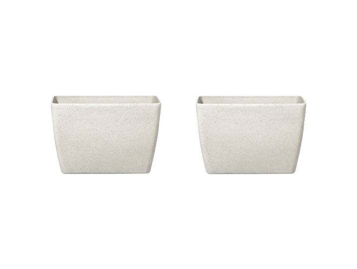 BLUMENTOPF 2er-Set hellbeige rechteckig 60/27/41 cm Baris