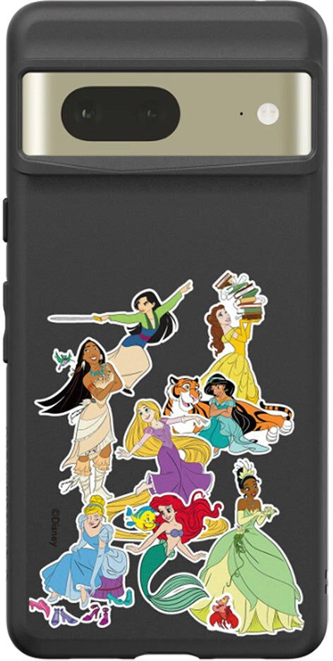 Google Pixel 7 RhinoShield SolidSuit Håndværker Cover m. Disney Princess - Princesses