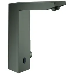 Grohe Eurocube E Infrarot-Elektronik, mit Mischung, Batteriebetrieb, Ausladung 198mm, chrom, 36441AL0, Farbe: Hard graphite gebürstet
