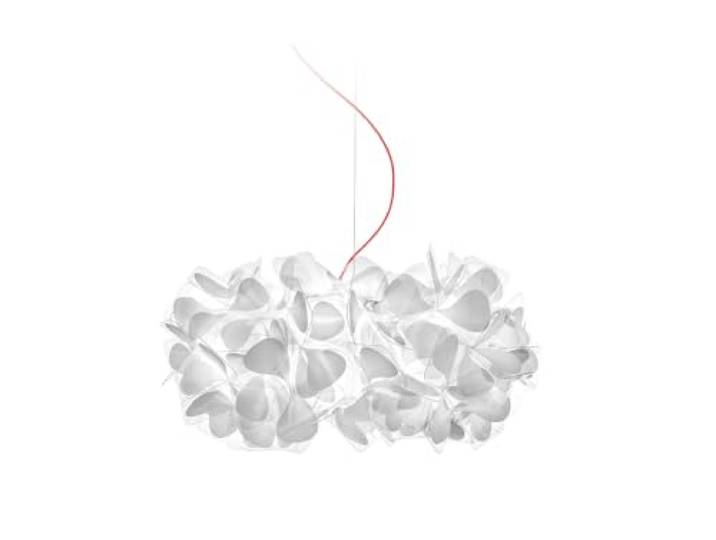 Slamp Clizia Lampe Suspension Mama non Mama\, Blanc Câble Rouge