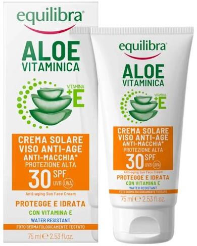 Equilibra Aloe Solare Crema Viso Anti-Age SPF30 75 ml