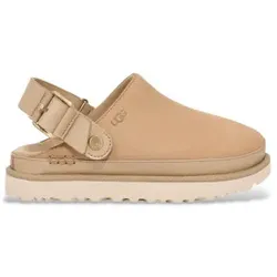 UGG für Damen. 1169590 Leder Clogs Goldenstar Villa hellbraun (36), 1 bis 3 cm, Schnalle, Lässig