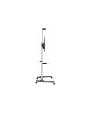 Manhattan Aluminium Multimedia TV-Staender auf Rollen 60-100" Speditionsversand (462563)