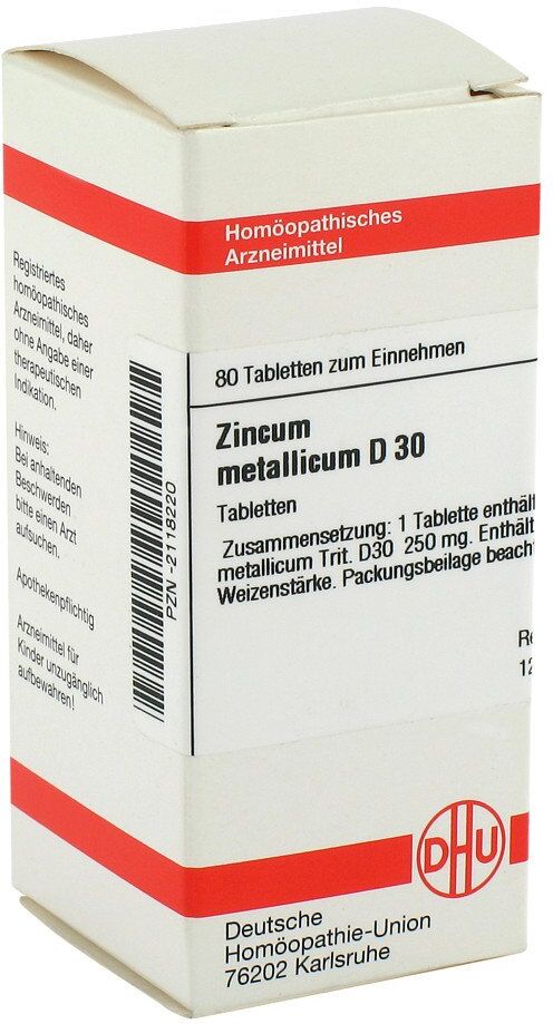 DHU Zincum Metallicum D30 Tabletten