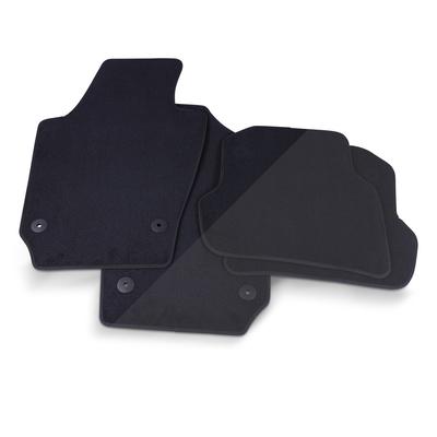 Thomatex Textil Fußmatten-Set Samtvelours VW Polo 6C, schwarz [Hersteller-Nr. 950014] für VW