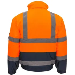 NITRAS Warnschutz Pilotenjacke MOTION TEX VIZ Gr. XL orange/blau 7142