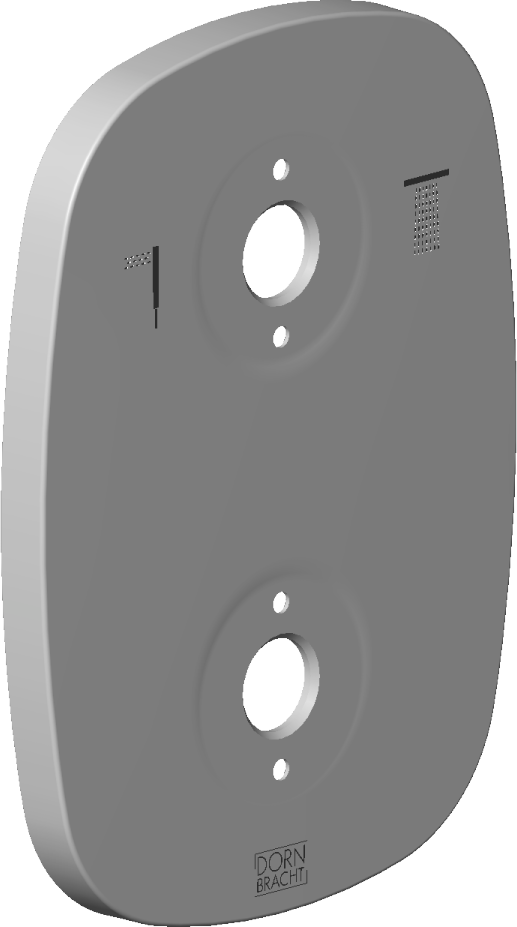 plaque Dornbracht pour therm. 091102228-00 chromé
