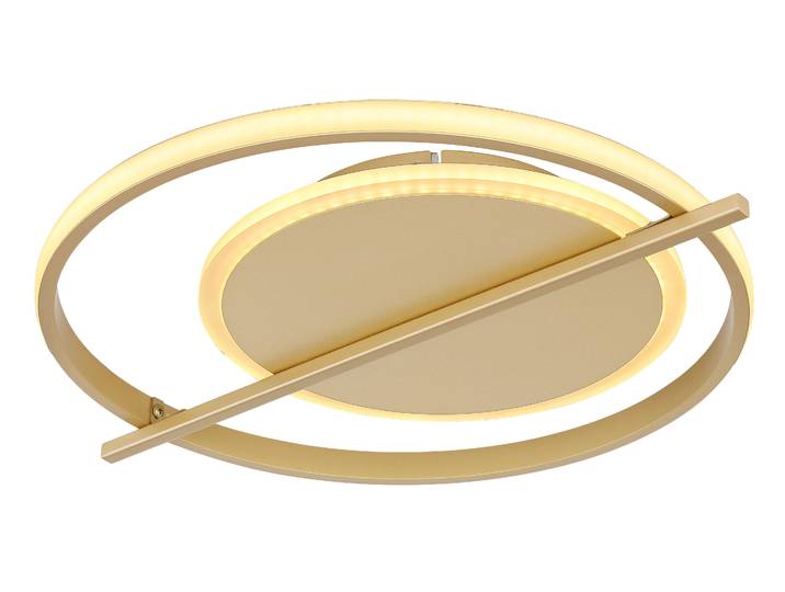 Globo Lighting Deckenleuchte Metall goldfarben, LED