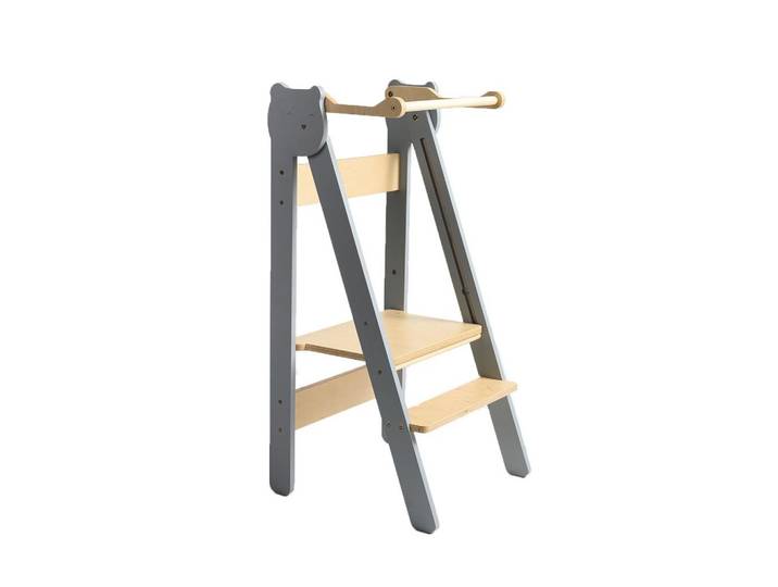 LERNTURM SPACE SAVING GRAU/NATUR