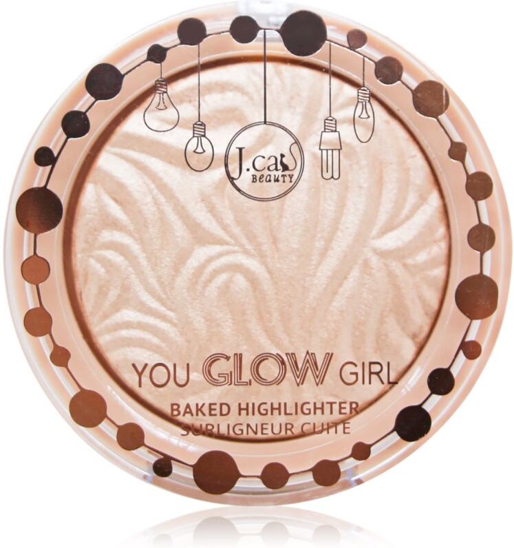 J.Cat Beauty You Glow Girl baked highlighter shade 111 Seaside Frost 8.5 g