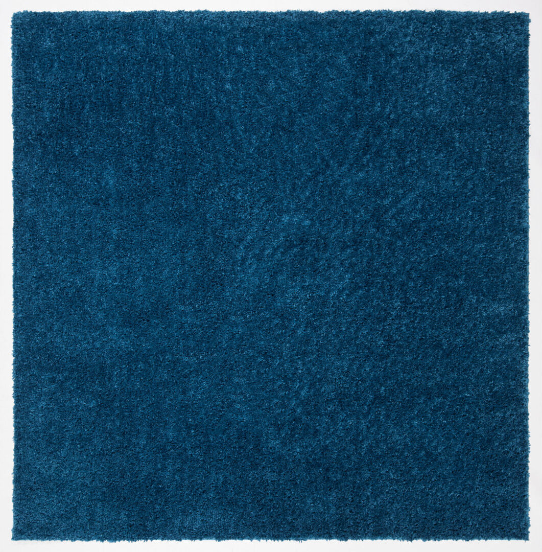 Mack + Milo Peake Shaggy Area Rug Navy Square 122 cm