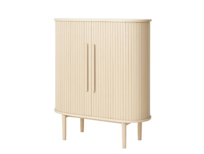 Furnierte Kommode 100 x 118 x 40cm Holz/Beige/Eiche Hell