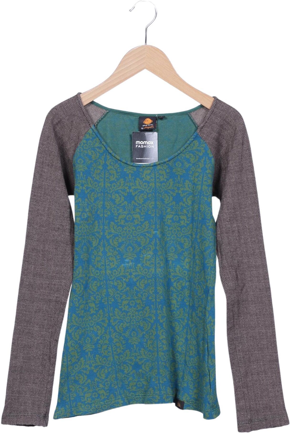Chapati Berlin Damen Langarmshirt, Mehrfarbig, Gr. S, Baumwolle - Second Hand