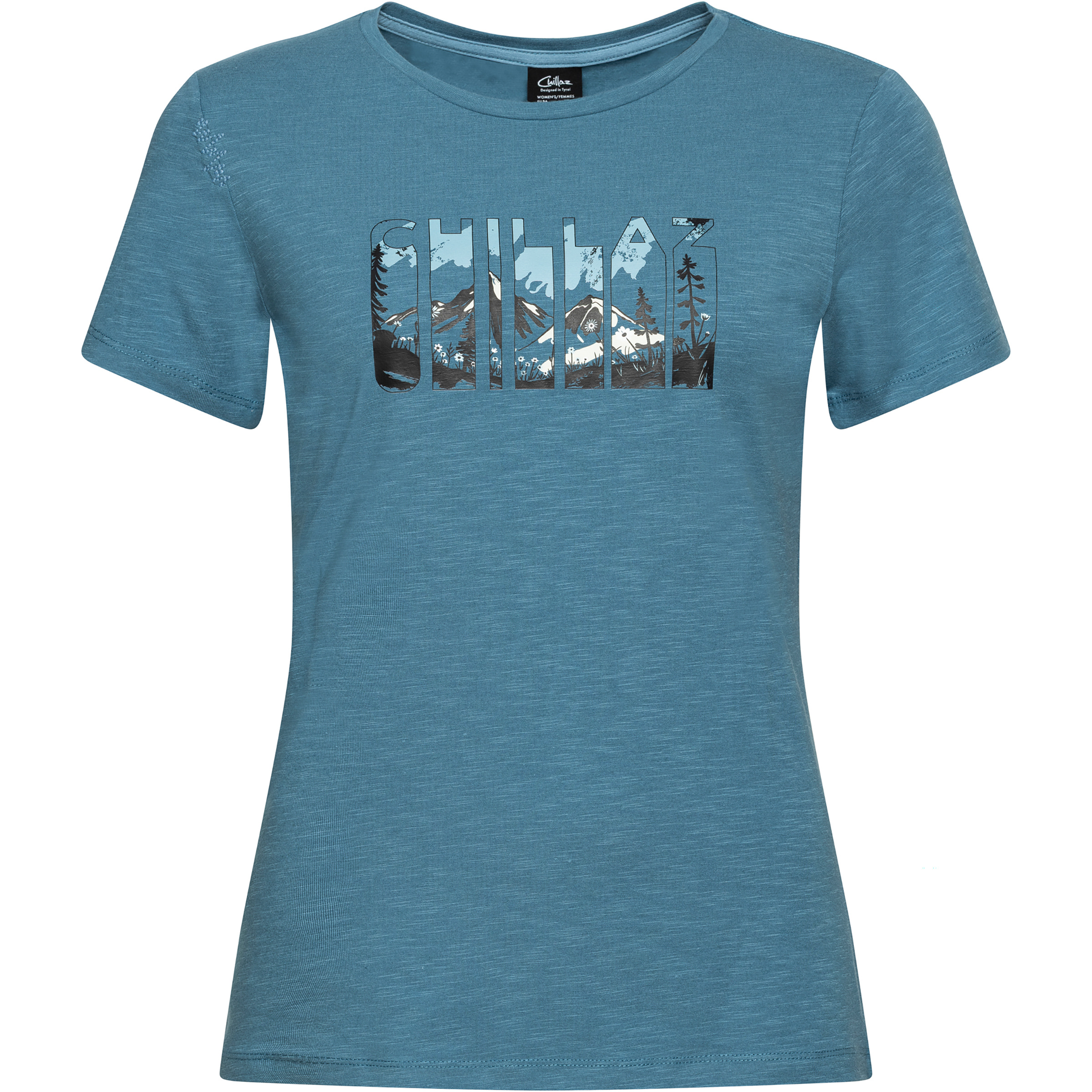 Chillaz Valencia Nature Flow Damen T-Shirts blau Größe XS Alpinklettern | Sportklettern | Bouldern Hautfreundlich
