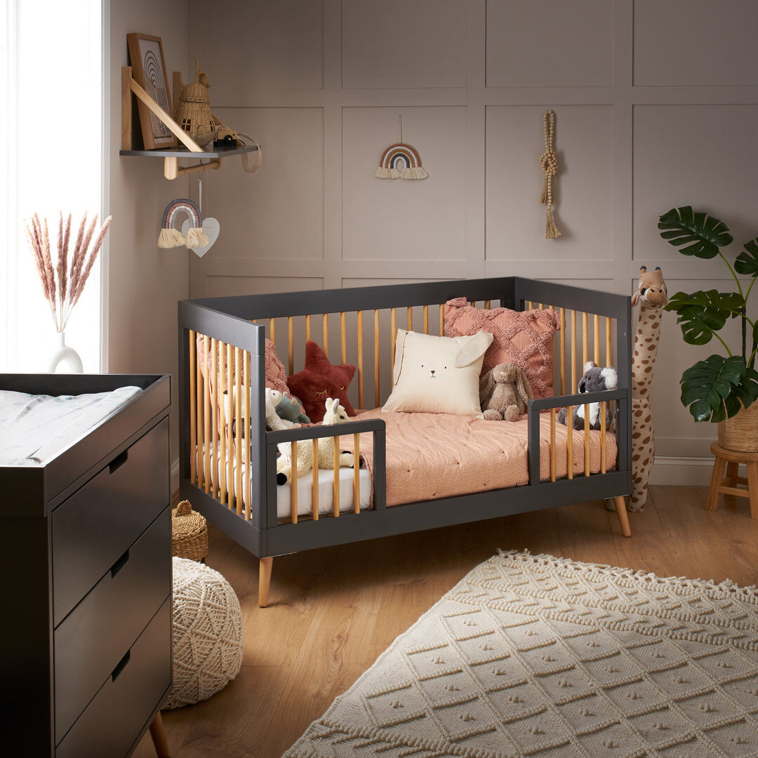 Obaby Maya Cot Bed Grey/Brown Standard