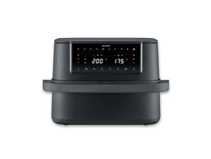 Severin Fritteuse FR 2490 Heißluftfritteuse Black Line Flex, 2600 W