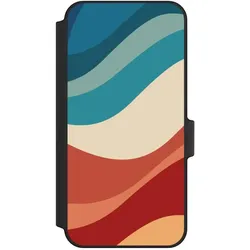 Nivocase Klapphülle für Samsung Galaxy A15 5G Handyhülle aus Kunst Leder NIVOflip schwarz Farbe Farbverlauf (Samsung Galaxy A15 5G), Smartphone Hülle, Schwarz