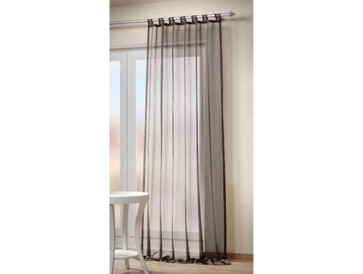 Vorhang HOME WOHNIDEEN ALPHA Gr. 1, grau, B:140cm H:245cm, Voile, Polyester, Gardinen, Vorhang, HxB: 245x140, preisgünstiger Uni-Schlaufenschal