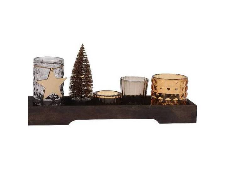 Home & Styling Collection kerst theelichthouder (6 stuks)
