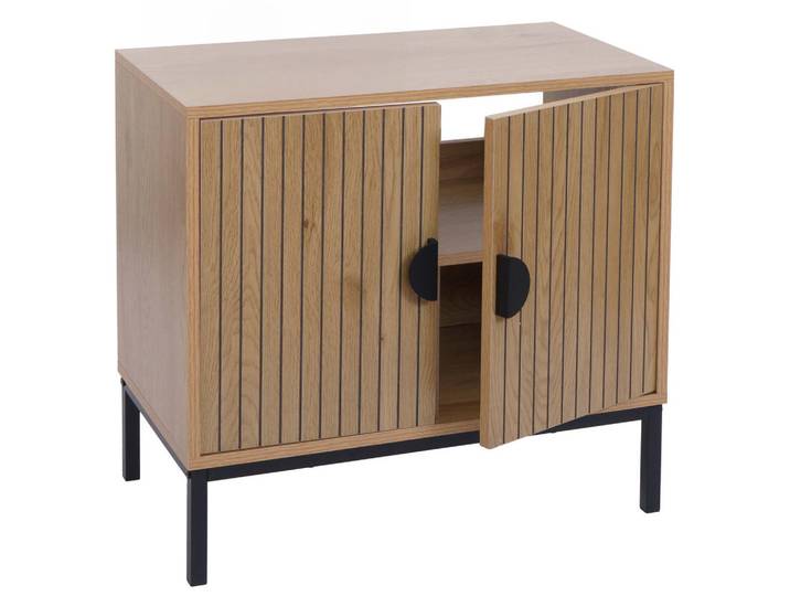 Jamb Waschbeckenunterschrank Braun, Metall, 63x61x35 cm, Badezimmer, Badezimmerschränke, Waschbeckenunterschränke