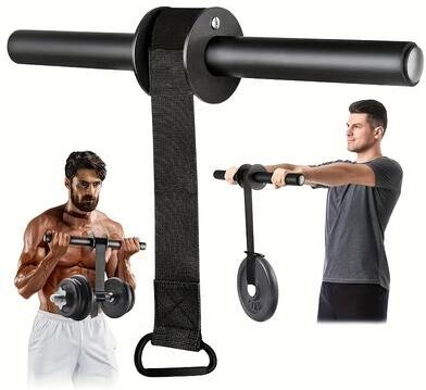 Multisell Products Hub Muscle Training Stick, Iron Wrist Forearm Strengthener, Strength Equipment, Outdoor Sports Gear, Black Universal Size Muscle Training Stick, Iron Wrist Forearm Strengthener, Strength Equipment, Outdoor Sports Gear, Black Universal S