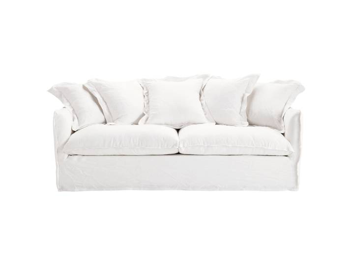 Beiges 3/4-Sitzer-Sofa