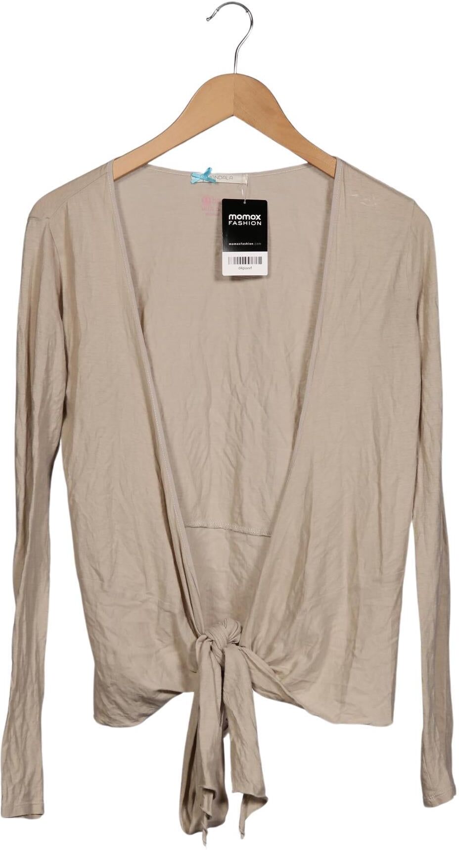 Mandala Damen Strickjacke, Beige, Gr. S, Baumwolle - Second Hand