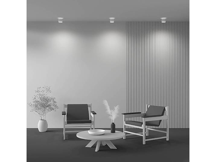 LED-Deckenleuchte Planet Typ B Ø 10cm Weiß Aluminium LED LED-Platine
