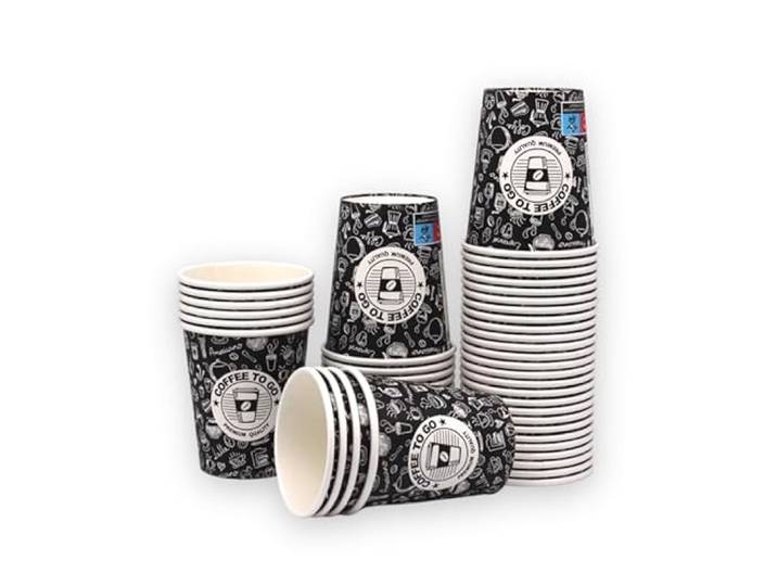 storage100 2000 Stk. Pappbecher 300ml Kaffeebecher 0,3l 12oz Coffee to Go geeignet für Heiß- und Kaltgetränke Kaffee Becher (Schwarz)