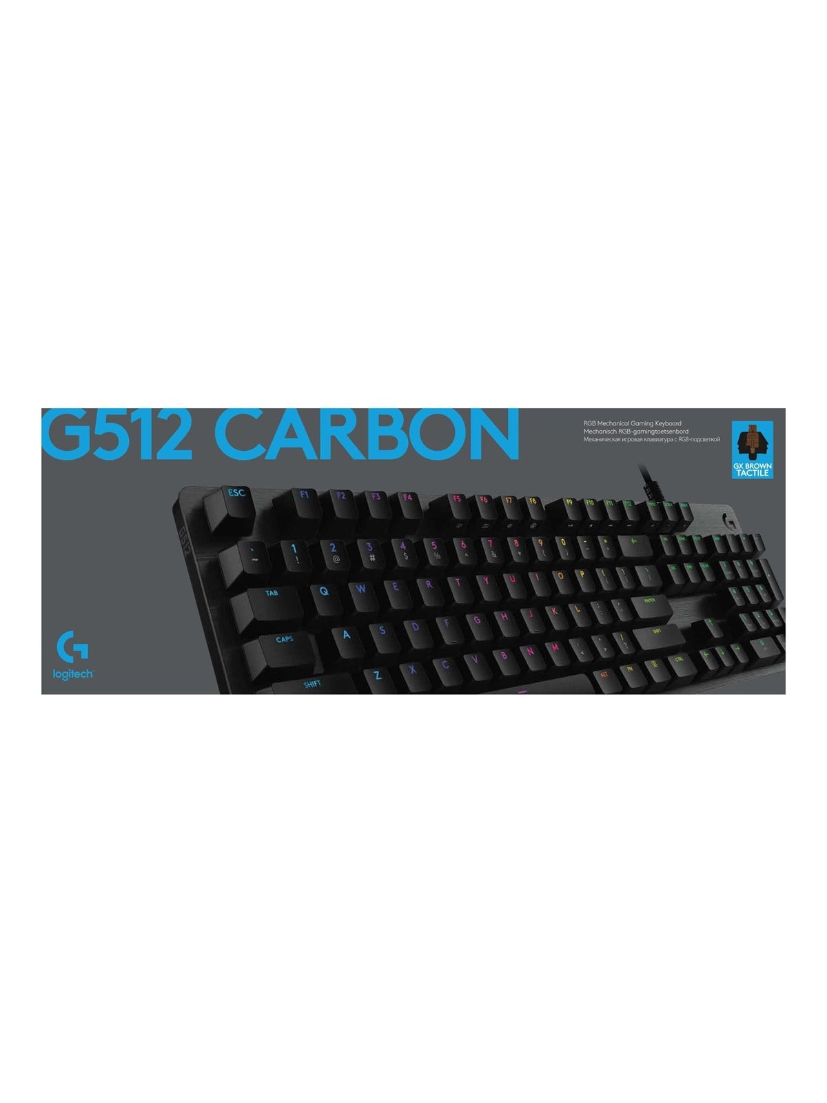 Logitech Gaming G512 - Gaming Tastatur - Französisch - Schwarz