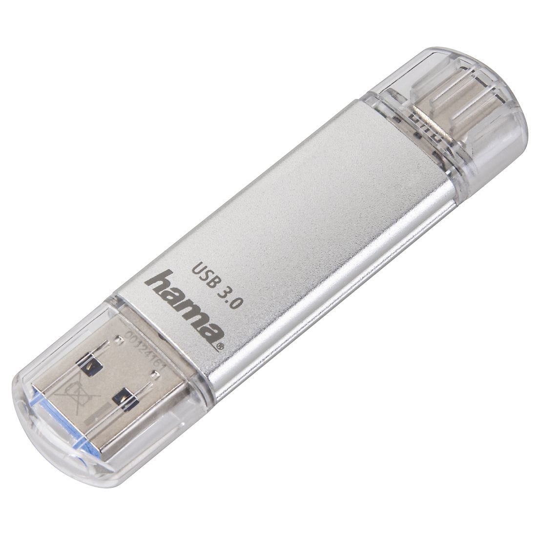 Hama 213109 C-Laeta USB Type-A / USB Type-C Stick 128 GB (Silber) 00213109