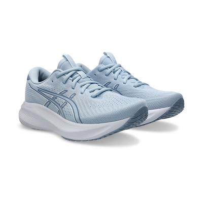 Laufschuh ASICS "GEL-EXCITE 11", Damen, Gr. 38, blau (solid air, calm indigo), Synthetik, Schuhe Laufschuh