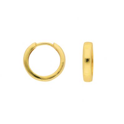 Paar Creolen ADELIA´S "Damen Goldschmuck 1 Paar 585 Gold Ohrringe / Creolen Ø 15 mm", gold, Ohrringe, Damen, Damen, Gold, 585 Gold Goldschmuck für Damen