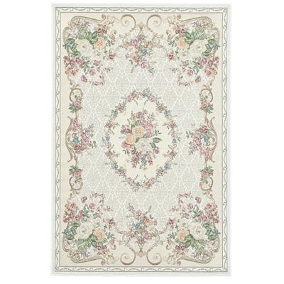 THEKO "Flomi Floral" rechteckig 3 mm Höhe gewebt, Blumen Design, ideal im Wohnzimmer & Schlafzimmer